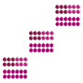 thumbnail image 3 of relayinert Ensemble de 24 Pcs Application Grand Mariage Fête Déco Maison Durable et Fiable Rouge rose 3Ensemble, 3 of 6