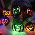 thumbnail image 3 of LED Skull String Lights, Clear Texture Battery Operated Halloween String Lights Lovely Delicate IP65 Waterproof  For Garden For Festival, 3 of 7