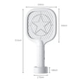 thumbnail image 2 of COM1950s Electric Fly Swatter, Electric Fly Swatter Racket, Electric Fly Swatter, 3000V Rechargeable 2 in 1 Fly Swatter Racket with Purple Light Fly Extinguisher Dual Mode for Indoor and Outdoor Home, 2 of 8