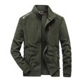 thumbnail image 1 of OmicGot Winter Fleece Jacket Men Military Windproof Tactical Coats Men Solid Color Zipper Army Combat Jackets, 1 of 11