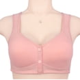 thumbnail image 2 of Timegard Womens Bras Front Closure Button Wide Strap Full Support Comfort Bralette Wirefree Daily Bras, 2 of 7
