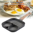 thumbnail image 3 of relayinert Egg Frying Pan Non Stick Burger Bacon Sausage Hamburg Cooker Pan Kitchen, 3 of 5