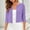 Purple, variant on GreatBaby Womens 3/4 Sleeve Cropped Cardigan Open Front Round Neck Lightweight Layering Shrug Casual Everyday Soft Breathable Short Knit Bolero