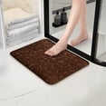 thumbnail image 3 of Iumwxz area rug 1pc Foam Bath Rug Embossed Bathroom Mat Water Absorbent And Washable Bath Rugs Non-Slip Thick Soft And Comfortable Carpet For Show mat carpet rugs for living room Coffee polyester, 3 of 4