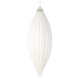 thumbnail image 1 of Vickerman M183211S 8 in. White Shiny Line Finial Ornament  4 per Bag, 1 of 3