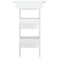 thumbnail image 2 of vidaXL Wall Bar Table White 102x45x103.5 cm Engineered Wood, 2 of 5