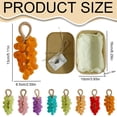 thumbnail image 3 of Crystal Grape Soap 1 Rose Gem, Grape Soap On A Rope Handmade Grapes Cluster Shaped Soaps & Body Grapes Bunch Soaps For Shower Hanging For Kitchens Or Bathrooms DIY Home Decor， Freshening, 3 of 7