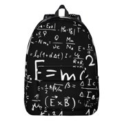 Scientific Formula School Backpack, Experiment Design, Biology Student School Bag, Science Classroom Travel Daypack