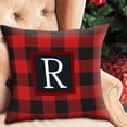 thumbnail image 1 of Yhmxh Pillow Covers Throw Pillow Covers Pillow Protector Twenty Six Letters Christmas Pillowcase Peach Skin Print Cushion Cover Plaid Cushion Pillowcase Peach Skin Pillowcase, 1 of 3