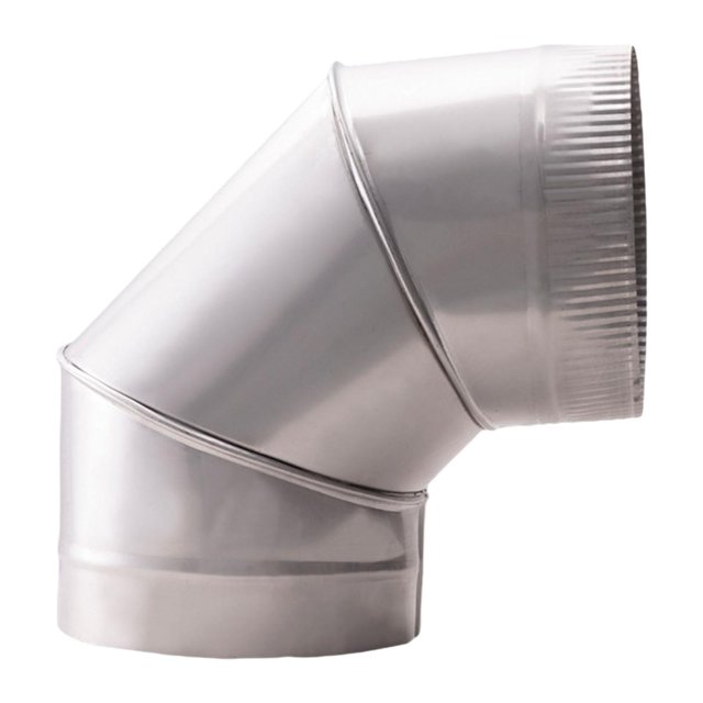 koolsoo Connecteur de Tuyau Coudé de 90 Degrés pour Réchaud Installation Facile pour Camping en RV Acier Inoxydable ID 20cm