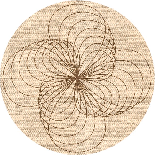 Ahgly Company Tapis de Zone Beige pour Intérieur, Lavable à la Machine, Rond, Style Transitionnel, Mocassin, 4 Pieds Rond