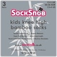 thumbnail image 2 of 12 Pairs Kids Knee High Bamboo Socks | Sock Snob | Soft Breathable Multicoloured Long School Socks, 2 of 2