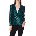 thumbnail image 2 of Women's Evening Sparkle Sequins Open Front Long Sleeve Blazer Jacket, 2 of 5