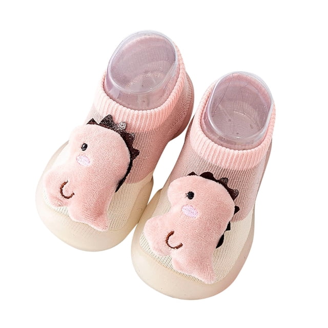 EDFBUYKRS Summer And Autumn Comfortable Toddler Shoes Cute Dinosaur Puppy Pattern Children Mesh Breathable Floor