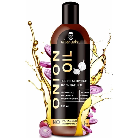 Urbangabru Natural Onion Oil for Hair Regrowth and Hair Fall Control (8 Fl Oz)