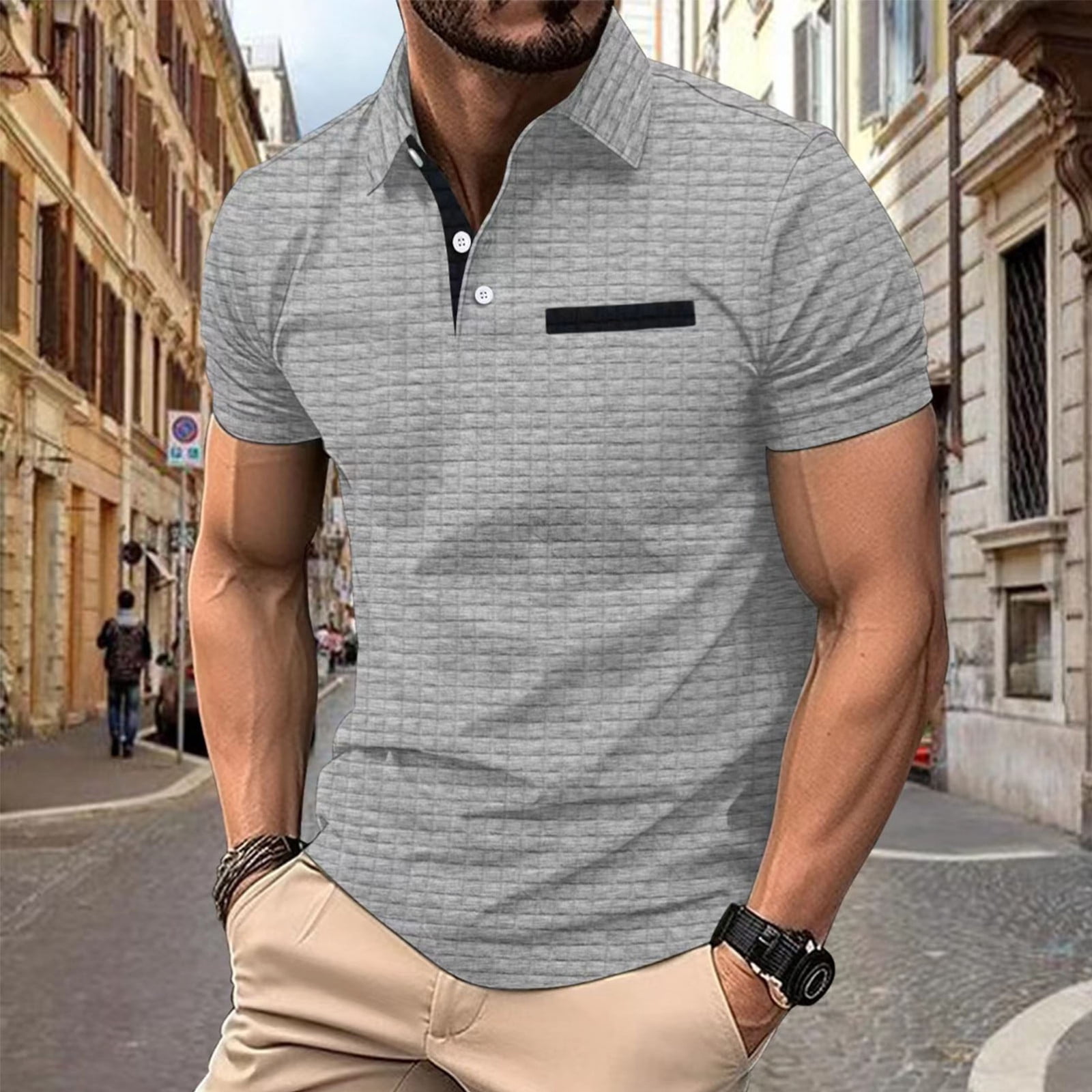 dress t shirts for men Black Tuxedo staple cotton for a soft handfeel and subtle visual depth Non-Iron Twill Dress Shirt |