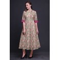 thumbnail image 4 of Bimba Robe à Boutons Imprimée Florale pour Femmes Robe Chemise de Cocktail Ligne A-TTG, 4 of 5