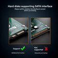 thumbnail image 3 of 2.5 Inch HDD/SSD Type-C RGB Enclosure SATA to USB3.2 Gen1 5Gbps HD External Hard Drive Enclosure Box Tool-Free, 3 of 8