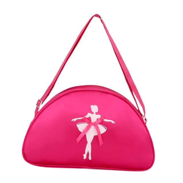 Xuanheng Sac de Danse Ballet Bandoulière Réglable Sac de Voyage Sac à Main Épaule Douce Rouge Rose