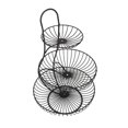 thumbnail image 2 of 2/ Modern Fruit Basket Stand Metal Wire Vegetable Holder Rack Countertop Black 3 Tier, 2 of 7