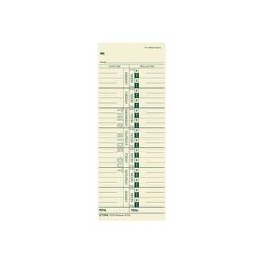 TOPS No.M-33 / 10-800292 - Weekly time card (pack of 500)