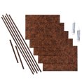 thumbnail image 1 of Fasade Hammered Vinyl Backsplash Kit 15 sq ft Moonstone Copper, 1 of 6
