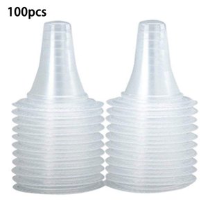 yeacher 100Pcs Disposable Ear Thermometer Probe Covers, Soft Food-Grade PP, Hygienic & Safe for Kids, 10 Uses per Cover, Reduces Cross-Infection, 16x16x5cm Pack