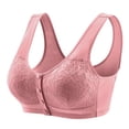 thumbnail image 2 of Bras for Women, Womans Solid Color Lace Front Buckle Elastic Style Large Size Bra Without Steel Rim, 2 of 3