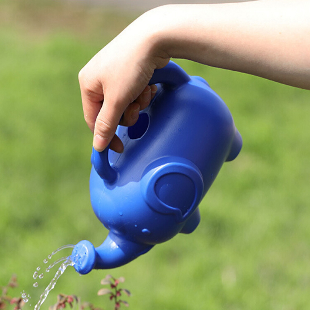 Dvkptbk Watering Can Elephant Shaped Watering Pot Sweet Beach Sprinklers Small Hole Portable Watering Pot Garden Vegetable Flower Watering Pot Creative Watering Kettle Garden Tools Gardening Gifts
