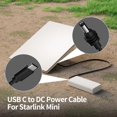thumbnail image 2 of Bamboohart for Starlink Mini Cable 2M/6.5FT USB C to DC Power Cable 100W PD Input for Starlink Mini Power Cord Waterproof Charging Cable for 65W+ PD Power Bank, 2 of 6