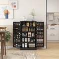 thumbnail image 2 of HOMCOM Armoire de Rangement pour Garde-Manger de Cuisine avec Étagères à 5 Niveaux Noir, 2 of 10