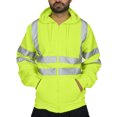 thumbnail image 4 of Mens Road Work High Full Zip Up Hoodie Over Face Visibilitypullover Long Sleeve Hooded Hoodie Men Sweatshirt Tops Blouse, 4 of 5