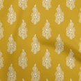 thumbnail image 1 of oneOone Georgette Viscose Yellow Fabric Block Dress Material Fabric Print Fabric By The Yard 42 Inch Wide-VM, 1 of 5