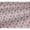 thumbnail image 5 of oneOone Georgette Viscose Fabric Leaves & Floral Block Printed Fabric 1 Yard 42 Inch Wide, 5 of 5