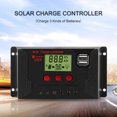 thumbnail image 3 of Yeacher 50A Solar Charge Controller, Solar Panel Controller 12V/24V Adjustable LCD Display Solar Panel Battery Regulator with Dual USB Port, Charge 3 Kinds of Batteries, 3 of 6