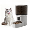thumbnail image 1 of Distributeur Automatique Programmable pour Animaux de Compagnie 4 L – jusqu'à 6 Repas Minutés, Double Alimentation, Contrôle des Portions, Bol en Acier Inoxydable, Anti-Humidité, Grande Capacité pour Chats et Petits Chiens – Noir Transparent, 18x29,4x28 cm, 1 of 8
