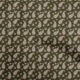 thumbnail image 1 of oneOone Georgette Viscose Dark Brown Fabric Florals Sewing Craft Projects Fabric Prints By Yard 42 Inch Wide, 1 of 4