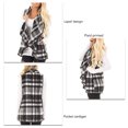 thumbnail image 2 of Cardigan Sans Manches, Veste Sans Manches pour Femmes pour Intérieur Rouge, à Carreaux, 2 of 5
