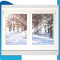 thumbnail image 4 of 12 Pcs Window Insulation Kit 47 x 126 Inch Plastic Window Covering for Winter Double Sided Interior Replacement Tapes Windows Insulation for Winterizing, Weather Sealing, 4 of 7