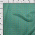 thumbnail image 2 of oneOone Cotton Poplin Fabric Leaves & Floral Block Print Fabric BTY 56 Inch Wide, 2 of 5