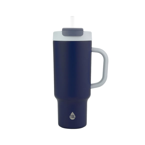 TAL Stainless Steel Hudson Tumbler with Straw 40 fl oz, Blue