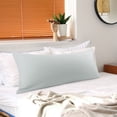 thumbnail image 1 of PiccoCasa Brushed Microfiber Pillowcase Body Pillow Pillowcase, Queen Light Grey, 1 of 9