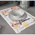 thumbnail image 3 of Vargottam Placemats- Placemat For Dining Table, Set Of 4- Printed & Reversible CottonNapkin-IndoorPlacematsFor Home & Kitchen Dining Table- Autumn Sparrow Watercolor (Gray & Yellow), 3 of 5