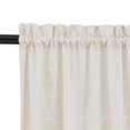 thumbnail image 2 of Curtainking Rustic Look Print Rod Pocket Curtains, Crude Linen Textured，26" x 36" 2 Panels, 2 of 6