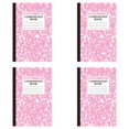 thumbnail image 1 of 4Pcs Composition Notebook, Marble Wide Ruled Composition Book, Cute Composition Notebooks for Writing, 60 Pages per Comp Book, Office Supplies, Classroom Must Haves,Pink, 1 of 8