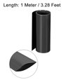 thumbnail image 3 of Unique Bargains Tubes Rétractables en PVC 180mm Largeur Plate pour Double Couche 18650 1 Mètre Noir, 3 of 4