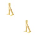thumbnail image 2 of QualitChoice 1 Paire de Chaussettes Hautes pour Femmes 52 cm Style Preppy Jaune Vif 2Set, 2 of 6