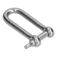 thumbnail image 2 of Anchor Shackles, Durable Self Locking Straight Long D Shackle  For Railways For Machinery For Boat 10Pcs M4,10Pcs M5,10Pcs M6,3Pcs M12, 2 of 8