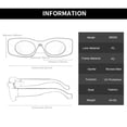 thumbnail image 3 of TIEVOSA Rectangular Retro Sunglasses Women Men Polygonal Narrow Fashion Cute Eyewear（Blue）, 3 of 4