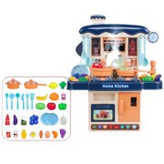 Toddlers Play Kitchen Toys Set Lights&sounds For1-6 Years Girls&boys Gift(13.8”X5.9”X16.9”)